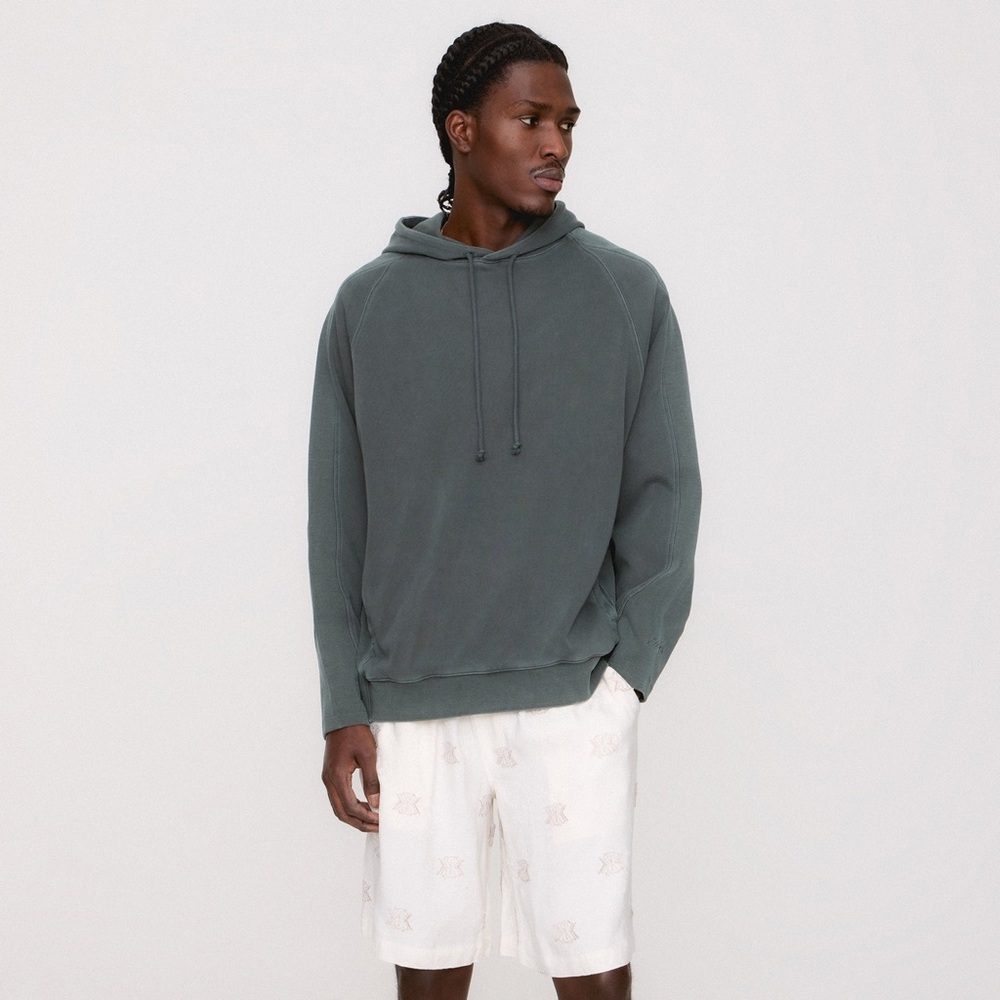 Kith Interlock hoodie. Color is Machine
